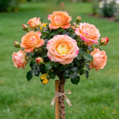 Роза штамбовая Глория Дей Роза штамбовая Глория Дей - Dolina-Sad.Ru